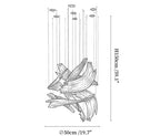 Brush Art Glass Chandelier