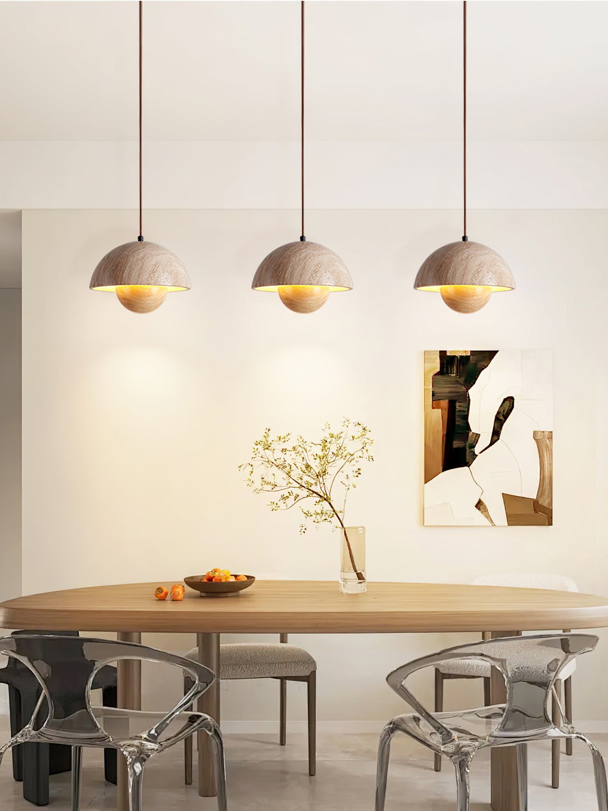 Bud Travertine Pendant Lamp