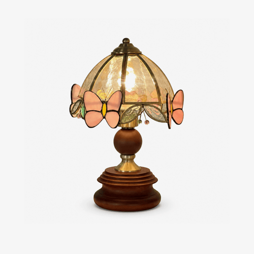 Butterfly Glow Tiffany Table Lamp
