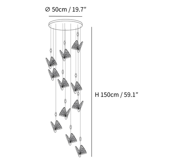 Butterfly Pendant Light