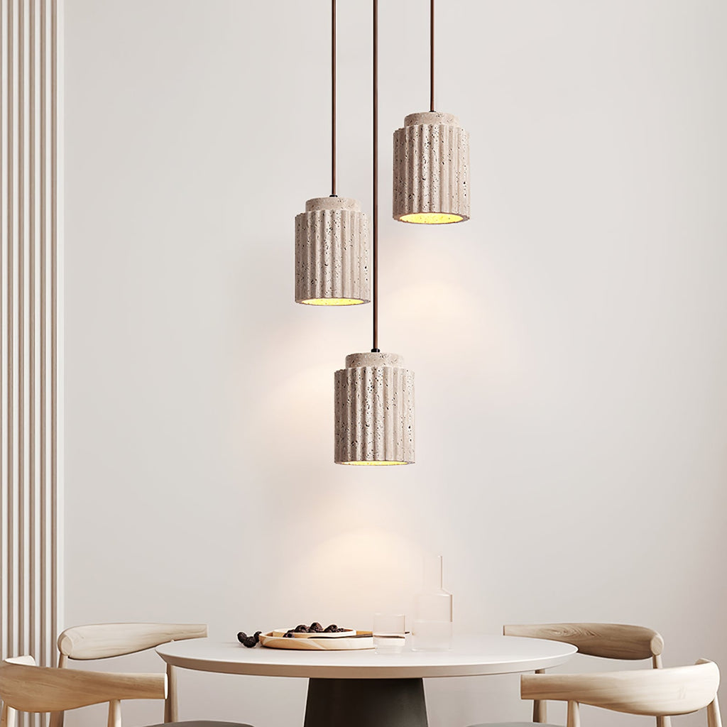 Caelia Travertine Pendant Light
