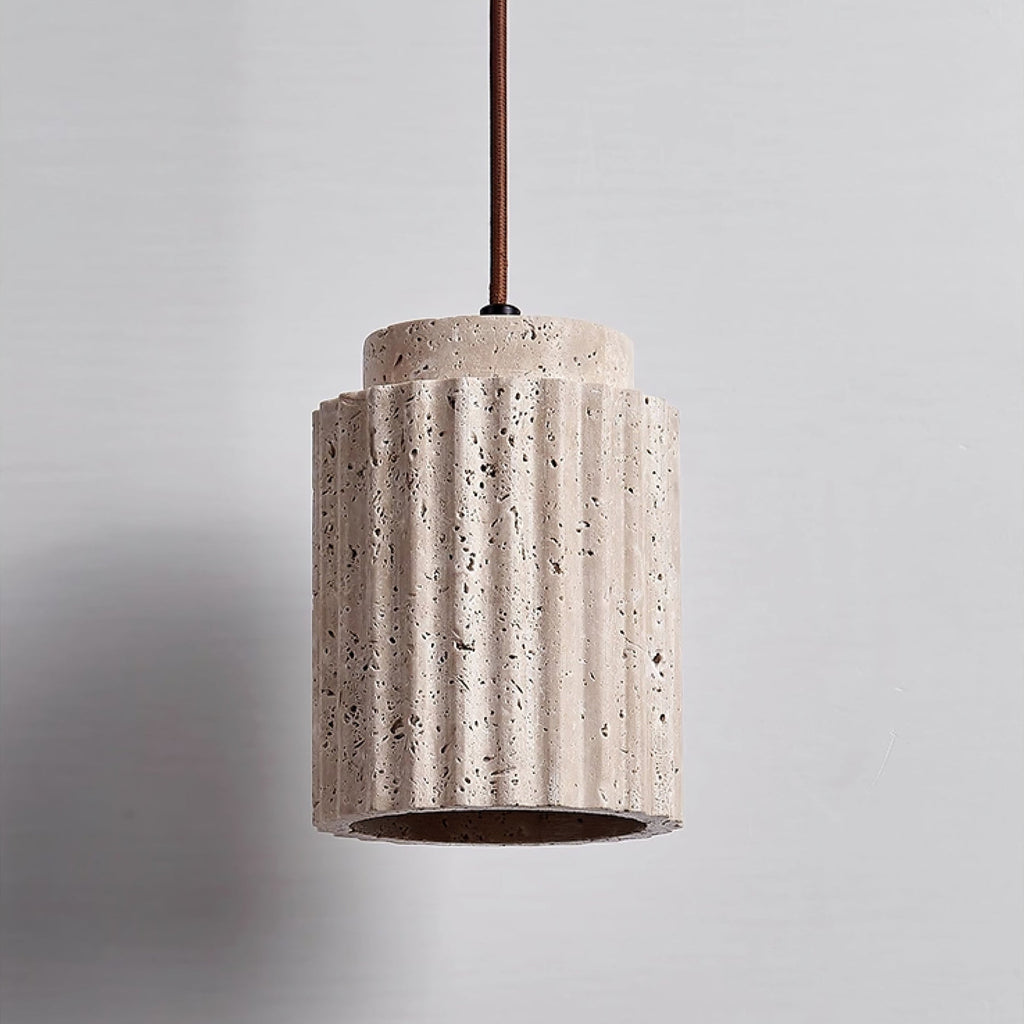 Caelia Travertine Pendant Light