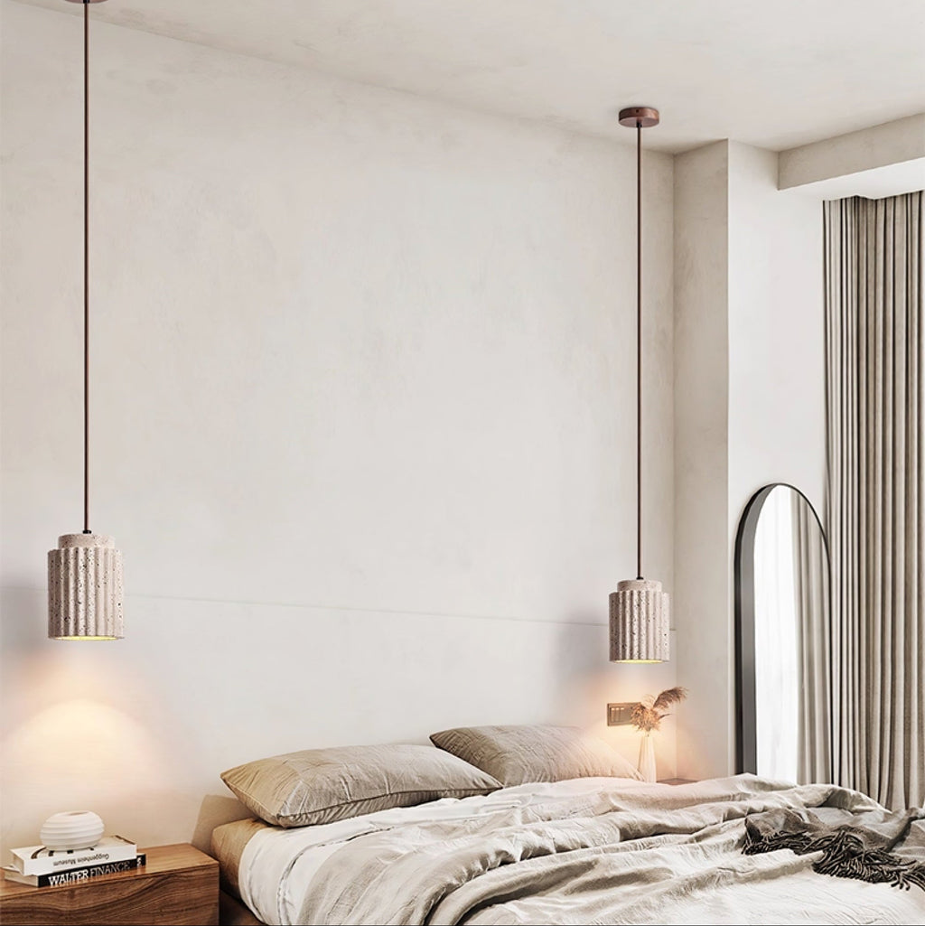 Caelia Travertine Pendant Light