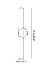 Calcedonia Alabaster Tube Wall Sconce