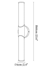 Calcedonia Alabaster Tube Wall Sconce