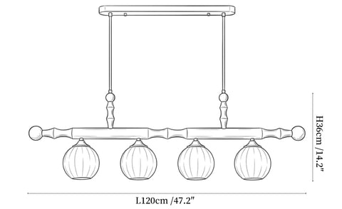 Calderon Linear Pendant Lamp
