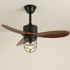 Caldor Industrial Ceiling Fan Light