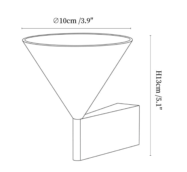 Calice Cone Wall Sconce