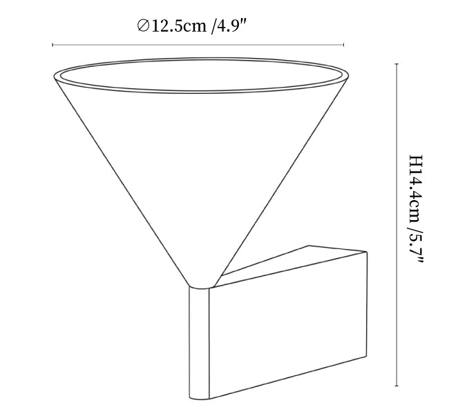Calice Cone Wall Sconce