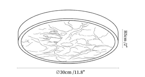 Calista Alabaster Ceiling Light