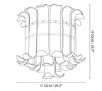 Calista Glass Ceiling Lamp
