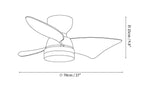 Calix 28" Ceiling Fan Light