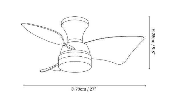 Calix 28" Ceiling Fan Light