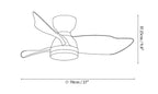 Calix 28" Ceiling Fan Light