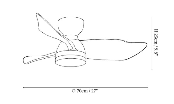 Calix 28" Ceiling Fan Light
