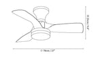 Calix 28" Ceiling Fan Light