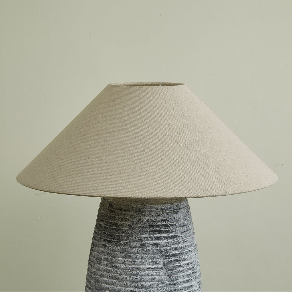 Callisto Ribbed Ceramic Table Lamp