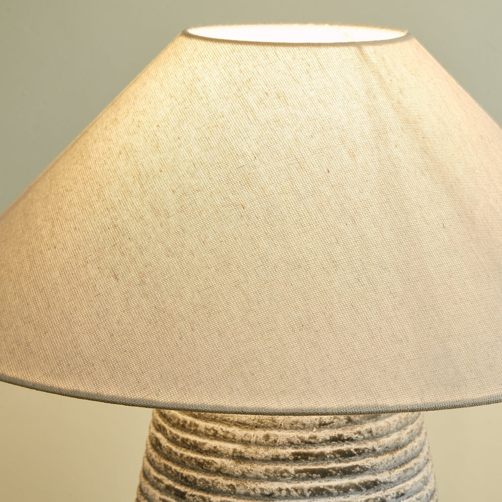 Callisto Ribbed Ceramic Table Lamp