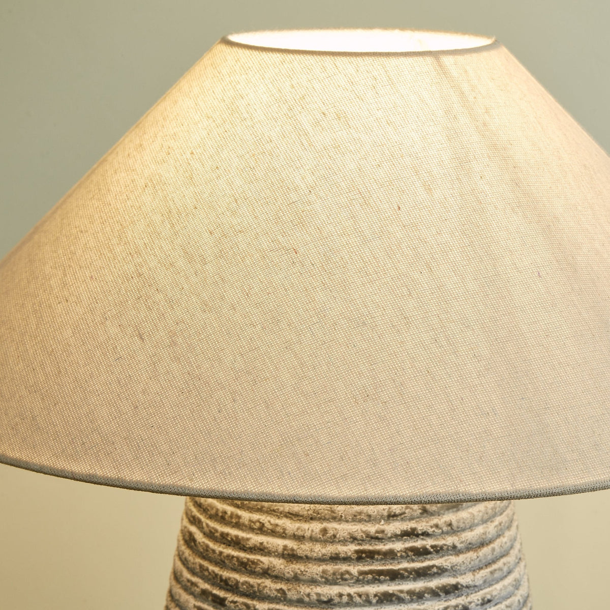 Callisto Ribbed Ceramic Table Lamp