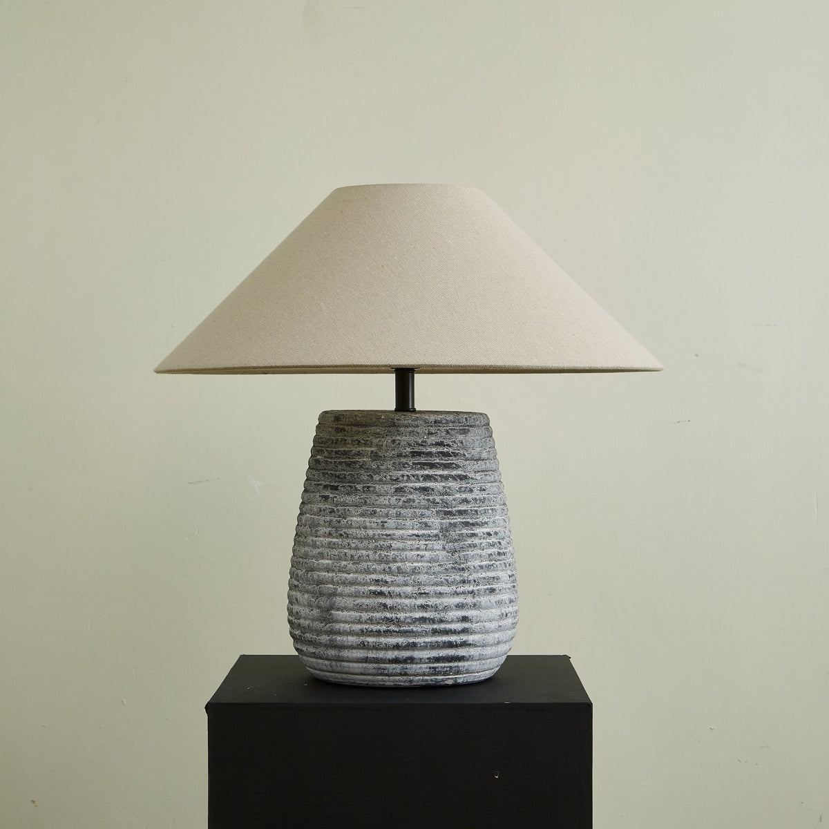 Callisto Ribbed Ceramic Table Lamp