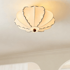 calloped Edge Fabric Ceiling Light