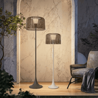 Callum Woven Solar Floor Lamp