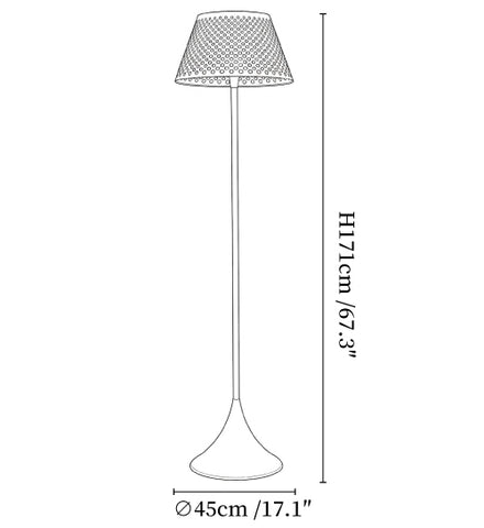 Callum Woven Solar Floor Lamp