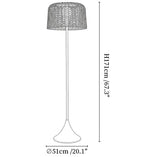 Callum Woven Solar Floor Lamp