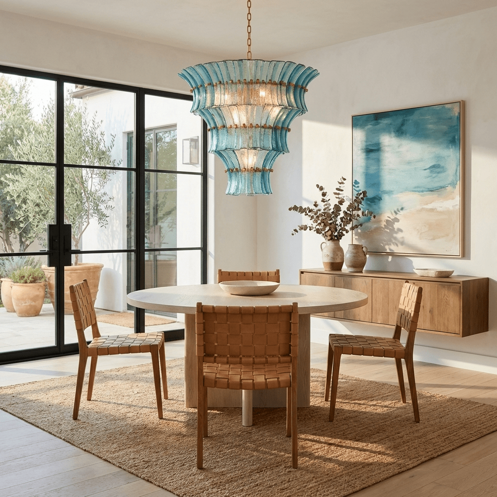 Calyra Tiered Glass Chandelier