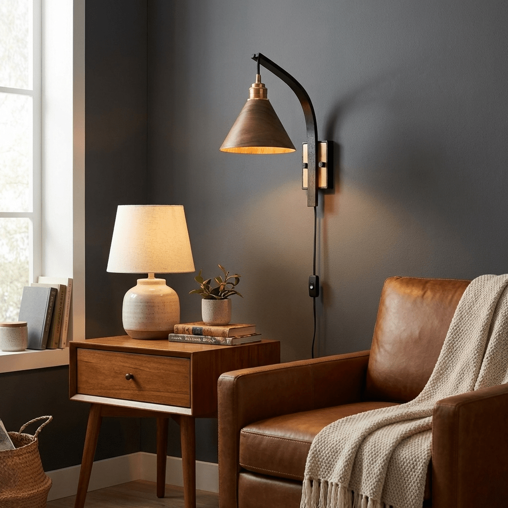 Camber Arc Plug - in Wall Sconce