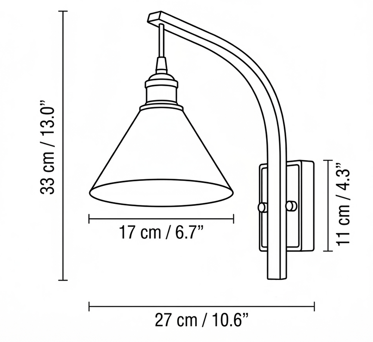 Camber Arc Wall Sconce
