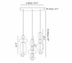 Candied Glass Combo Pendant Light