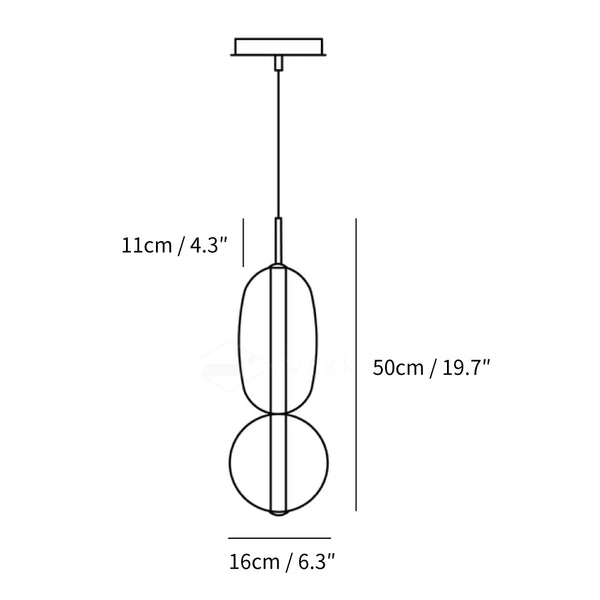 Candied Glass Pendant Light