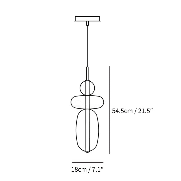Candied Glass Pendant Light