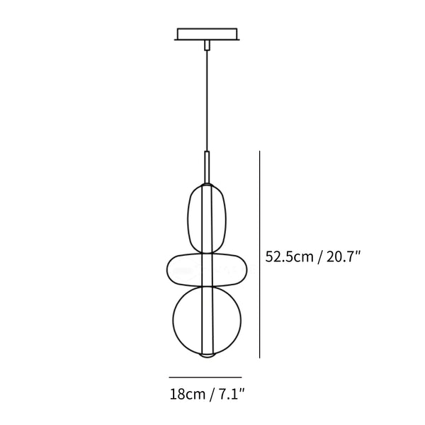 Candied Glass Pendant Light