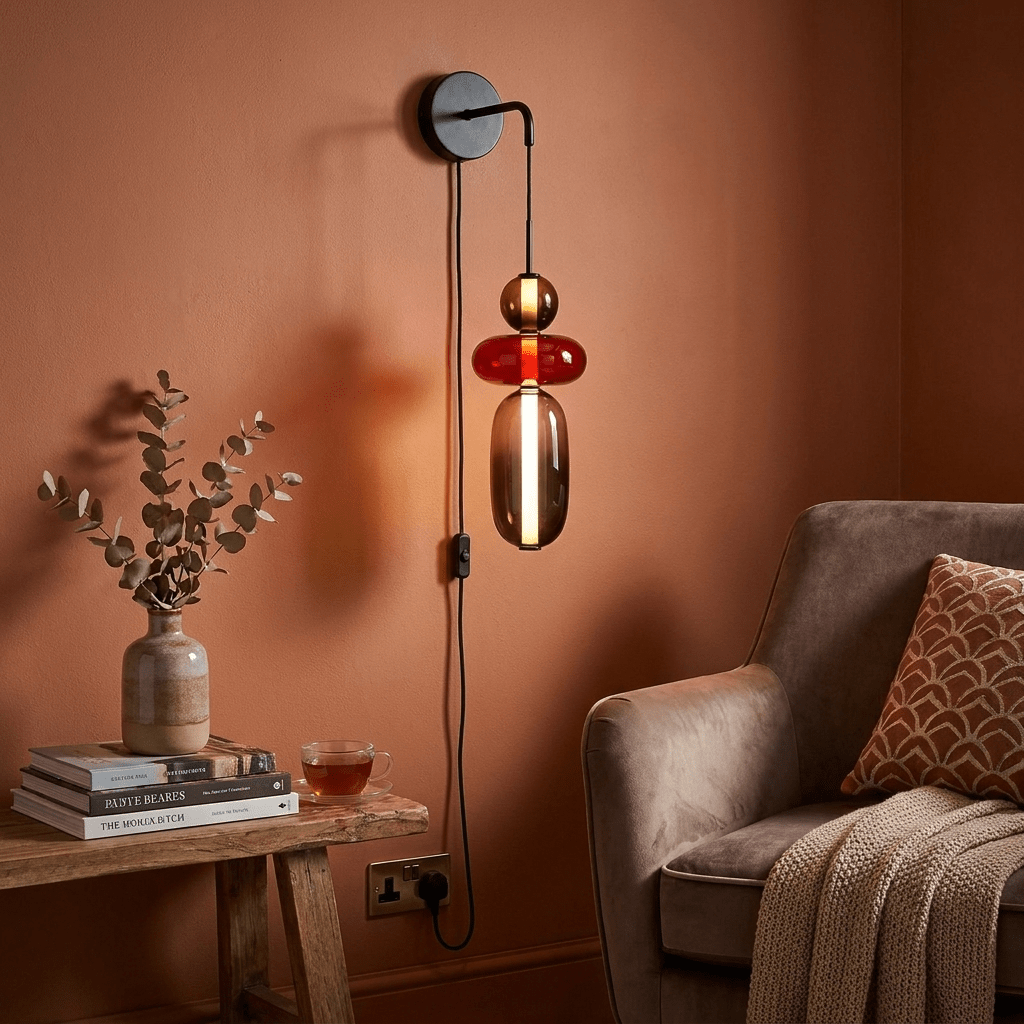Candied Glass Plug - in Wall Light