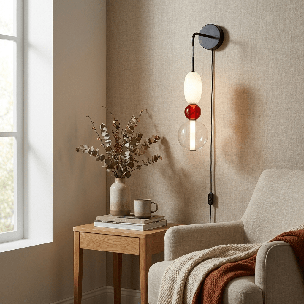 Candied Glass Plug - in Wall Light