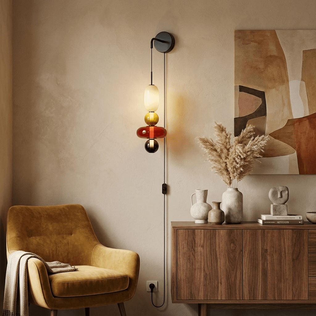 Candied Glass Plug - in Wall Light