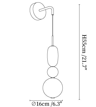 Candied Glass Plug-in Wall Light