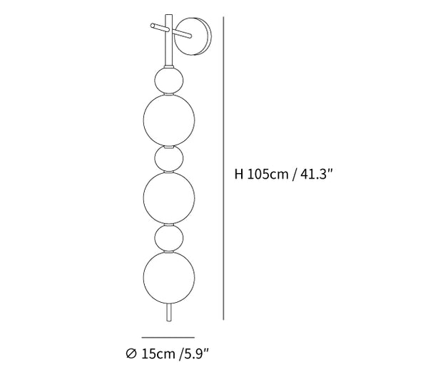 Candied Haws String Wall Lamp