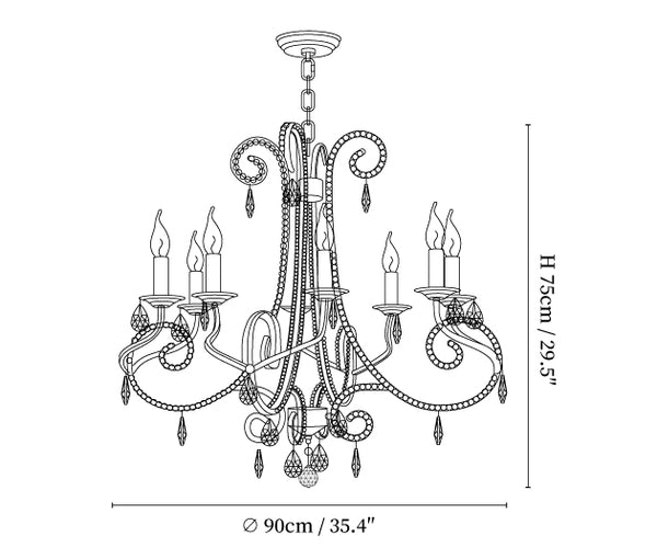 Candle Crystal Chandelier