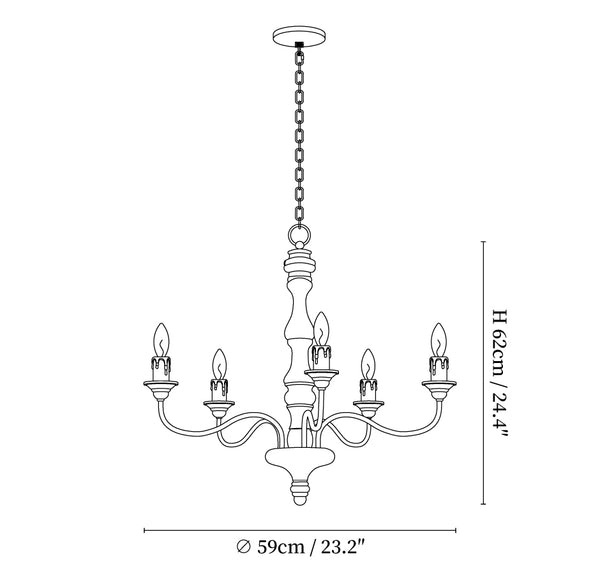 Candlestick Farmhouse chandelier