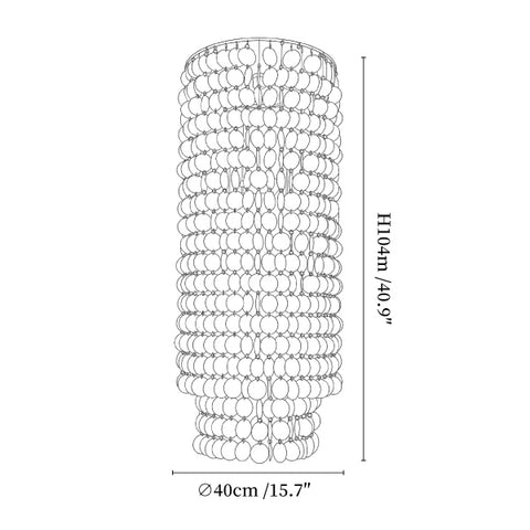 Capelia Column Chandelier