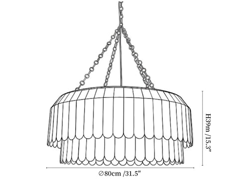 Capiz Aurelia Chandelier