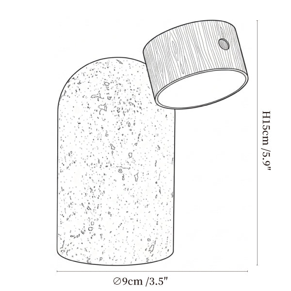 Capsule Stone Table Lamp