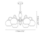 Caramel Orb Chandelier