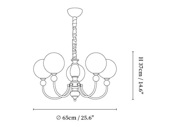 Carmina Orbital Chandelier