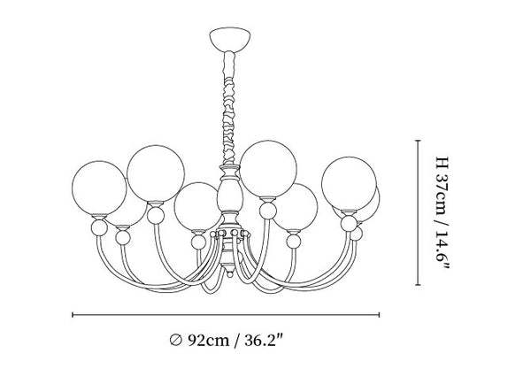 Carmina Orbital Chandelier