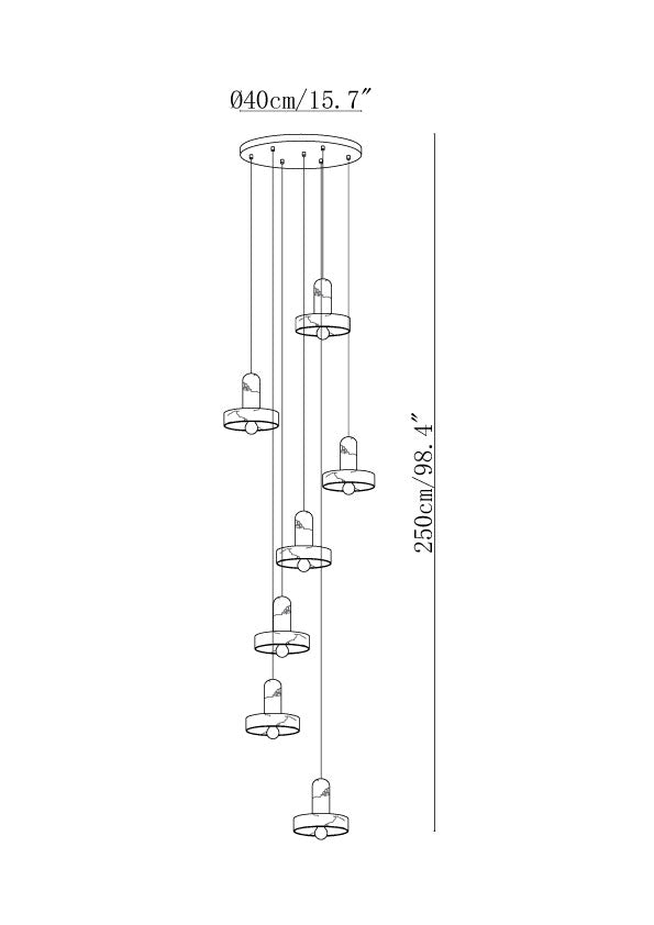 Carrara Alabaster Pendant Lamp