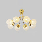 Carved Glass Ceiling Lamp